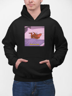 tom i jerry fuck you, next bluza z kapturem czarna
