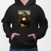 Mona lisa w masce bluza z kapturem czarna