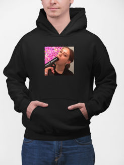 love affection bluza z kapturem czarna