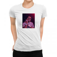 offset koszulka damska biała