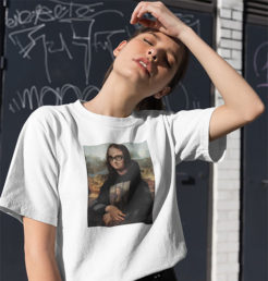 mona lisa w offwhite koszulka damska biała