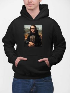 mona lisa w offwhite bluza z kapturem męska