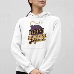 bombowa mama bluza z kapturem damska