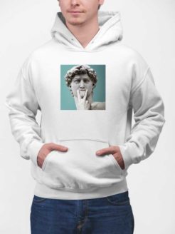 Bluza z kapturem Rzeźba Dawida z językiem