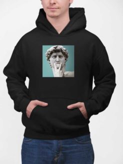 Bluza z kapturem Rzeźba Dawida z językiem