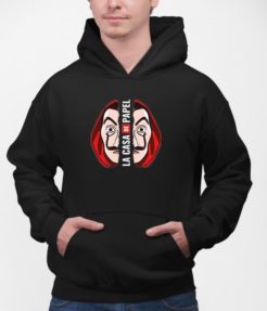 Bluza Czarna Dom z Papieru "Maska Daliego"