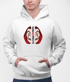 Bluza Biała Dom z Papieru "Maska Daliego"