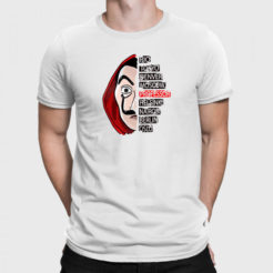 Koszulka Męska Biała- Dom z Papieru "Bohaterowie"