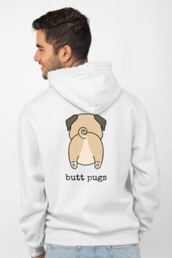 butt pugs bluza z kapturem