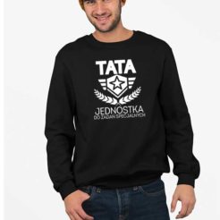 bluza męska tata jednostka do zadań specjalnych czarna