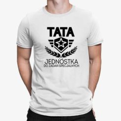 koszulka męska tata jednostka do zadań specjalnych biała