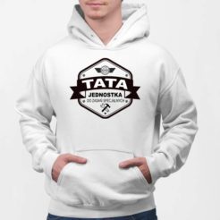 Biała bluza z kapturem Tata jednostka do zadań specjalnych "Marines"