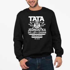 bluza męska czarna Jednostka do zadań specjalnych 'Military' prezent na dzień ojca