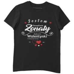 Koszulka Jestem szczęśliwie żonaty mam walentynki codziennie