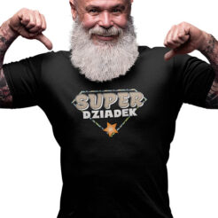 Koszulka Super Dziadek Prezent na dzień dziadka