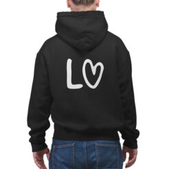 bluza dla par z napisem love na plecach