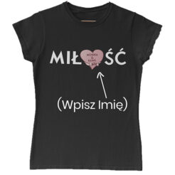 Koszulka Damska Personalizowana Miłość Imiona pary