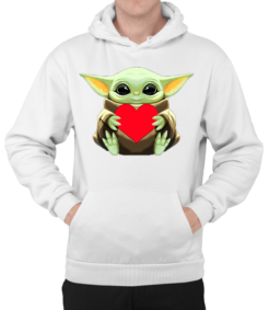 Bluza z Kapturem - Star Wars- Baby Yoda "Serce"