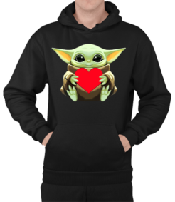 Bluza z Kapturem - Star Wars- Baby Yoda "Serce"