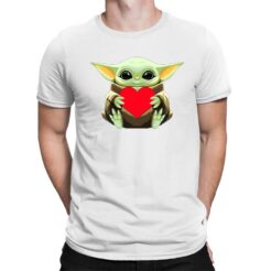 Koszulka Męska Star Wars- Baby Yoda "Serce"