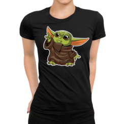 Koszulka Damska Star Wars- Baby Yoda "Give me"