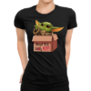 Koszulka Damska Star Wars- Baby Yoda "Adopt this Jedi"