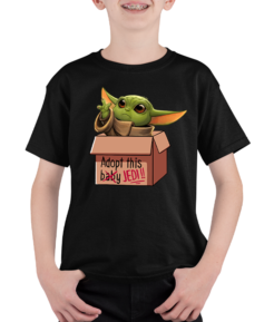 Koszulka Dziecięca Star Wars -Baby Yoda "Adopt this Jedi"